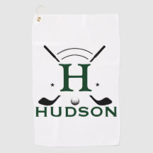 Joueur de golf Nom initial Monogramme personnalisé