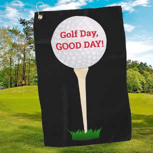 Serviette De Golf "Journée du Golf, Bonne Journée ! Boule & Tee do-i