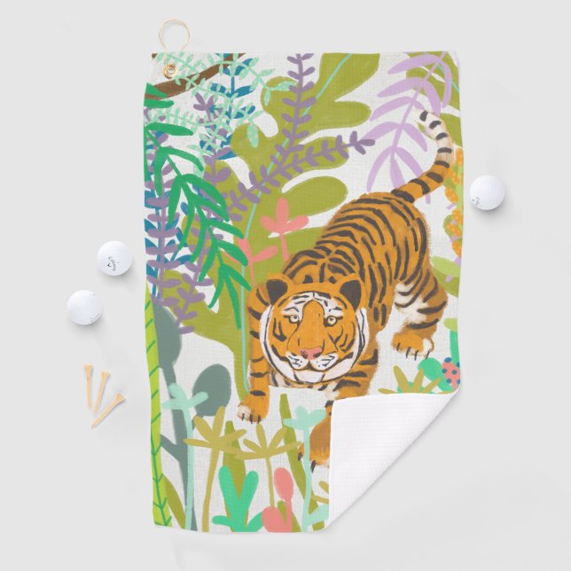 Serviette De Golf Jungle Roar - Tigre (En situation)
