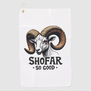 Serviette De Golf Jusqu'à si bonne chèvre juive Hanoukka Lovers