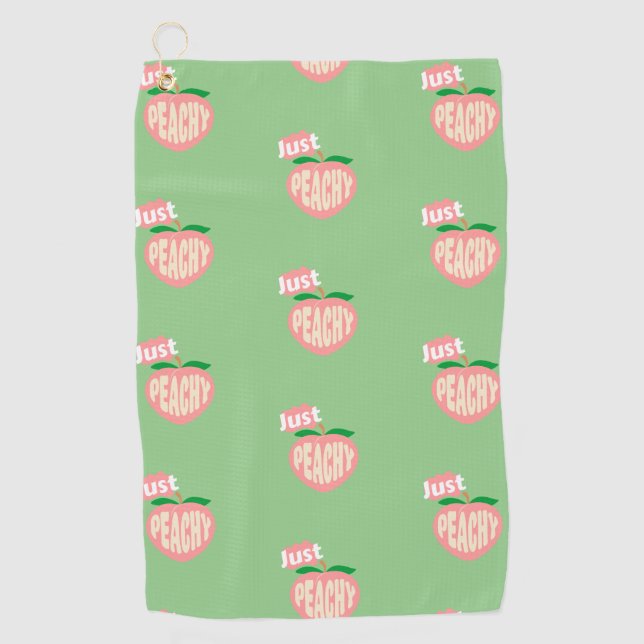 Serviette De Golf Juste Peachy (Devant)