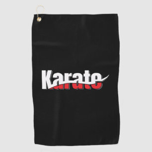 Serviette De Golf Karate Arts Martiaux Swish Abstrait