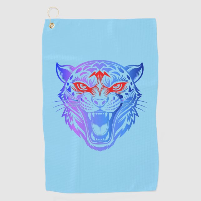 Serviette De Golf Kitty souriant (Devant)