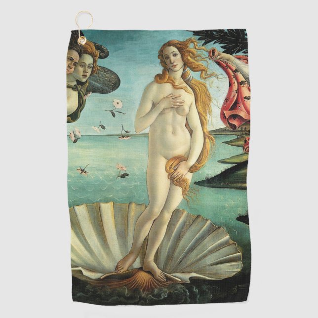 Serviette De Golf La naissance de Vénus par Sandro Botticelli (Devant)