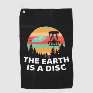 Serviette De Golf La Terre Est Un Disque Golf