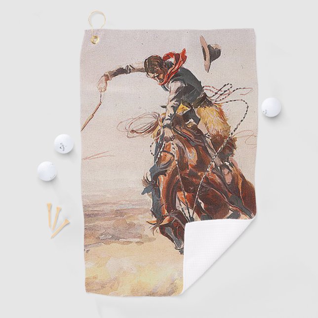 Serviette De Golf La vie de cowboy de PIÈCE EN T (En situation)