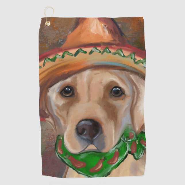 SERVIETTE DE GOLF LABRADOR RETRIEVER            (Devant)
