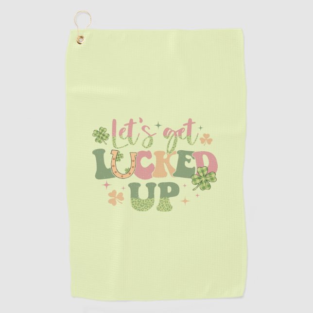 Serviette De Golf Laissons-nous chanceler (Devant)