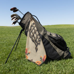 Serviette De Golf L'art celtique et la splendeur florale dans des to