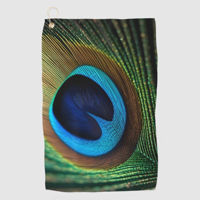 Serviette De Golf Le bijou de Peacock (Devant)