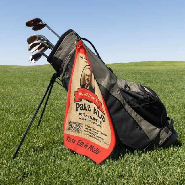 Serviette De Golf Le Étiquette Pale Ale de M. Molotov (Vert)