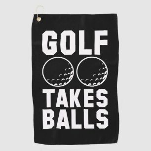 Serviette De Golf Le golf prend des balles