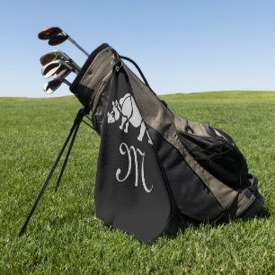 Serviette De Golf Le Monogramme Unicorn Rhino