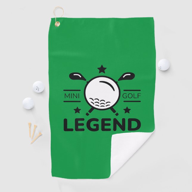 Serviette De Golf Légende de minigolf (En situation)