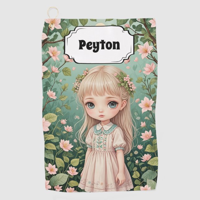 Serviette De Golf L'Embrace de Blossom personnalisée (Devant)