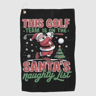 Serviette De Golf L'équipe de golf est sur la liste des vilains du P
