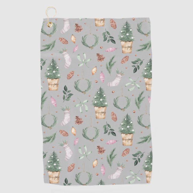 Serviette De Golf Les soins hivernaux de la nature (Devant)