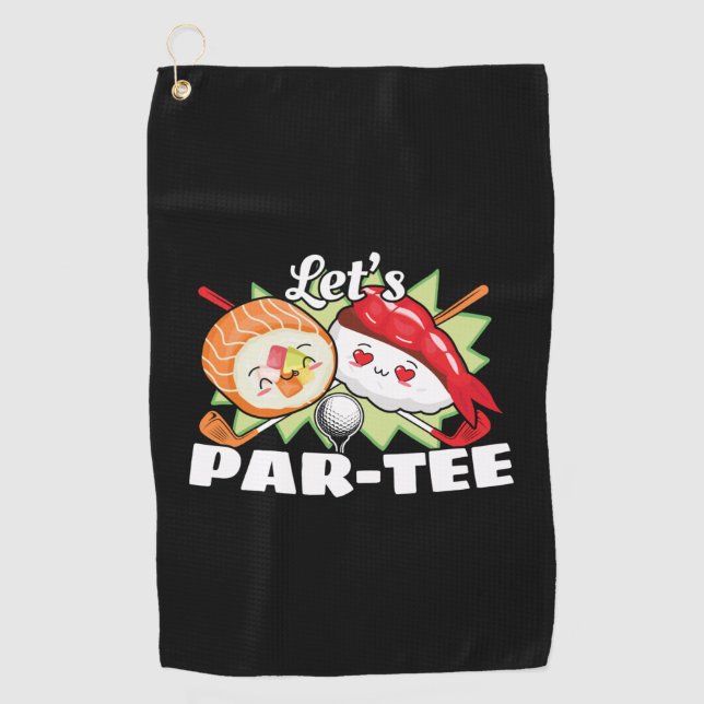 Serviette De Golf Lets Par Tee Golf Pun - Golf Party (Devant)