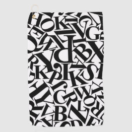 Serviette De Golf Lettres alphabétiques