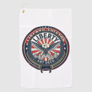 Serviette De Golf Liberty Aviator Patriotique Aviation Patriotique V