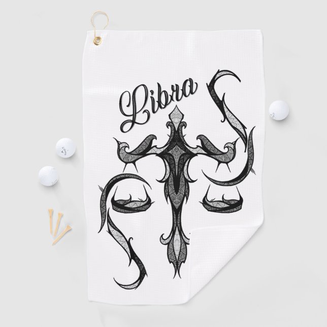 Serviette De Golf Libra Zodiac (En situation)
