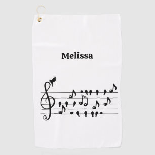 Serviette De Golf Libre en tant qu'oiseau, oiseaux chanteurs personn