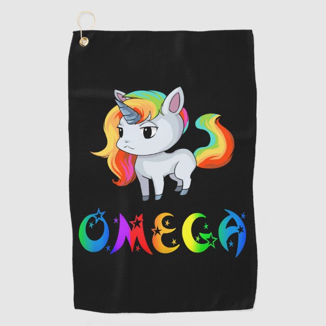 Serviette De Golf Licorne Oméga (Devant)
