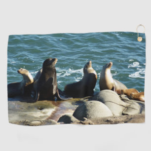 Serviette De Golf Lions de la mer de San Diego