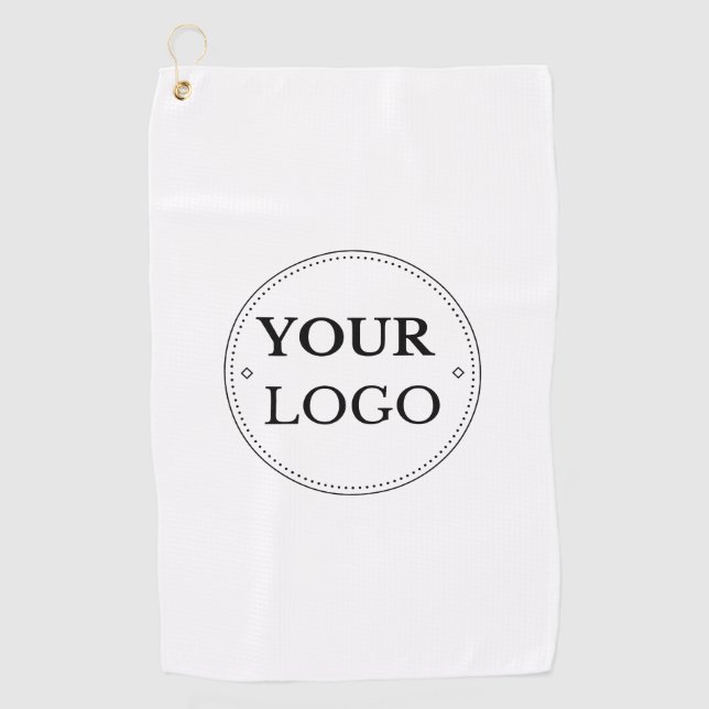 Serviette De Golf Logo d'entreprise moderne et personnalisé (Devant)