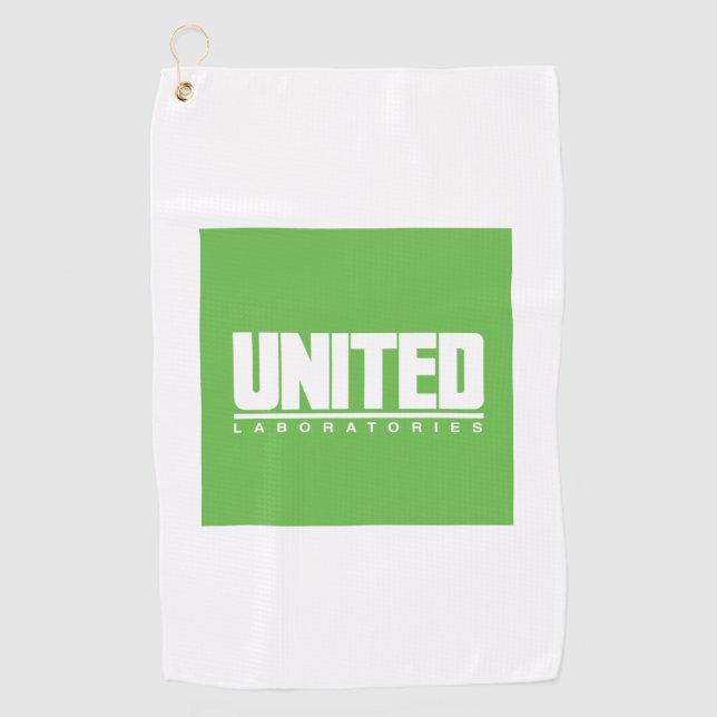 Serviette de golf Logo des Laboratoires Unis (Devant)