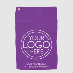 Serviette De Golf Logo Office Business de base avec informations de 