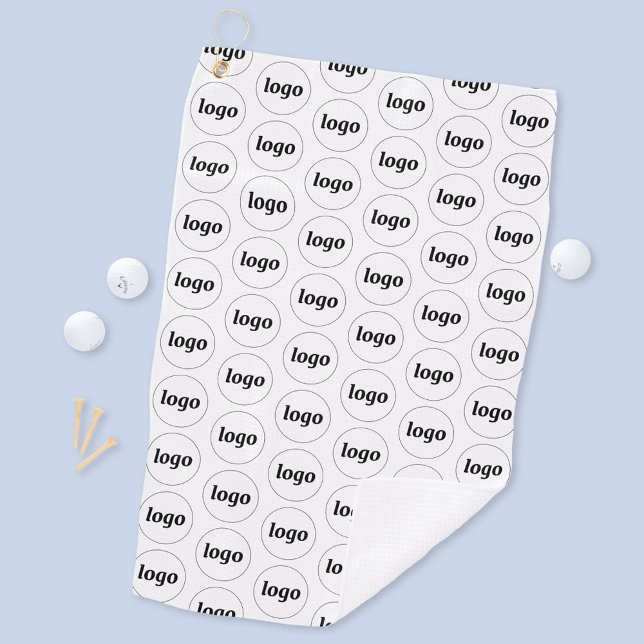 Serviette De Golf Logo simple Motif Business Promotionnels (Simple logo pattern business promotional golf towel)