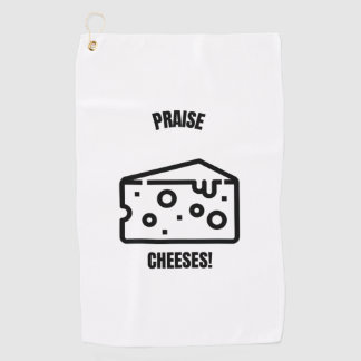 Serviette De Golf Louanges fromages Jésus amusant pun de fromage pla
