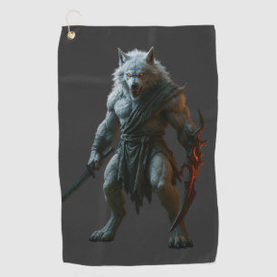 Serviette De Golf Loup-garou arctique