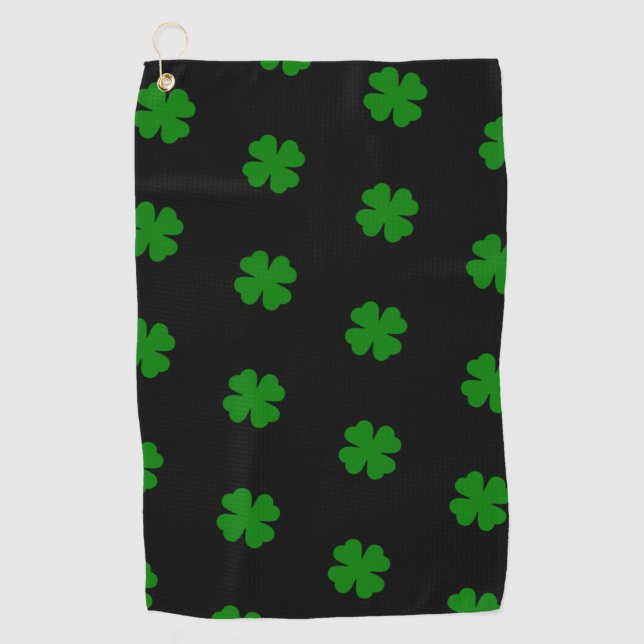 Serviette de golf Lucky Clovers (Devant)
