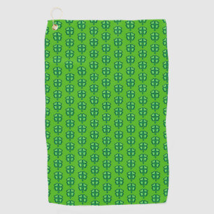 Serviette De Golf Lucky Irlandais quatre shamrocks de trèfle