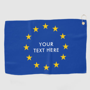 Serviette De Golf L'UE d'Union européenne diminuent personnalisé