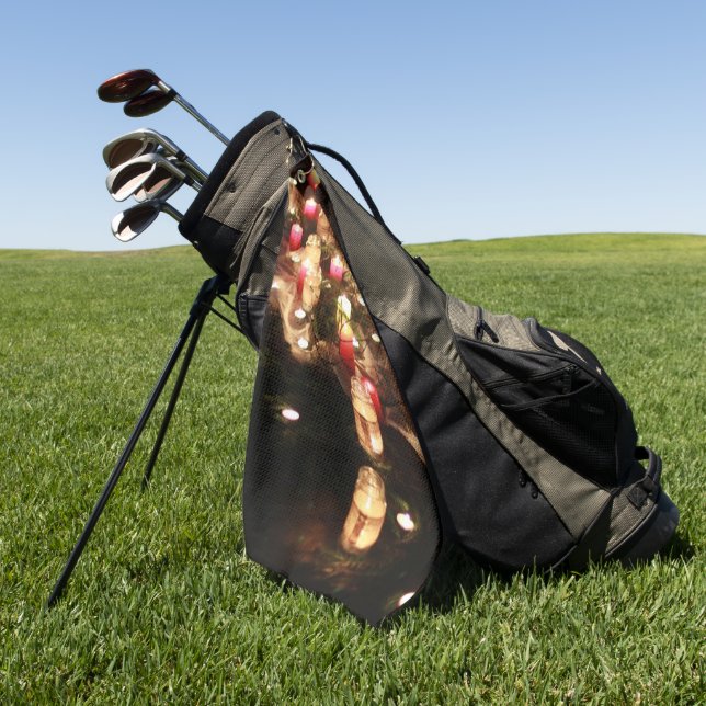 Serviette de golf Lumineuse - Personnalisable (Vert)