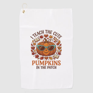 Serviette De Golf Lunettes de soleil Halloween Patch Citrouilles Mig