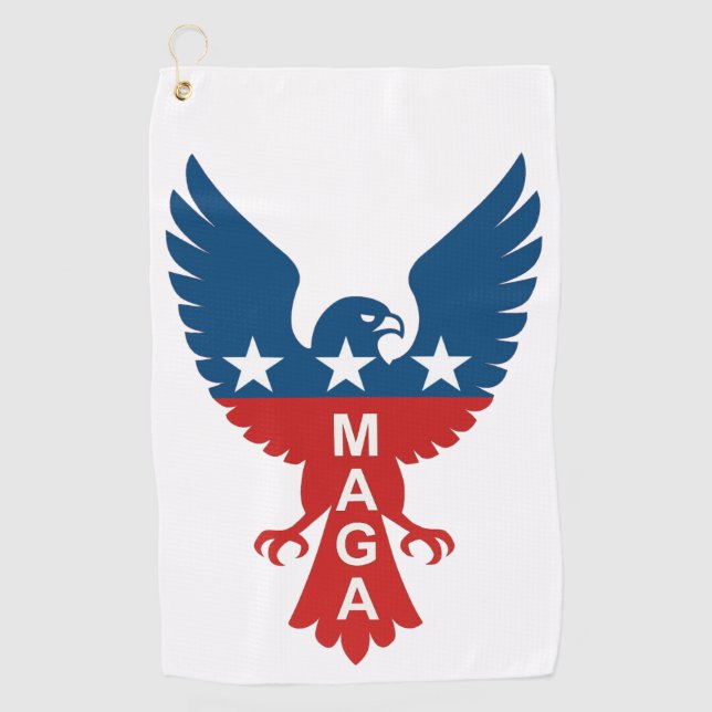 Serviette De Golf MAGA Hawk (Devant)