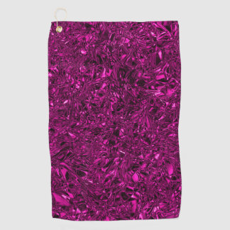 Serviette De Golf Magenta foulé de luxe personnalisé