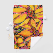 Serviette de golf "Magic Sunflower"