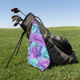 Serviette De Golf Magnifiques fleurs d'hydrangée, personnalisables