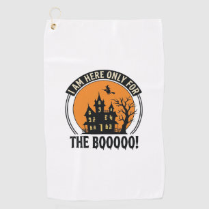 Serviette De Golf Maison hantée d'Halloween Drôle de Boo Vintage_1