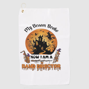 Serviette De Golf Maison hantée Halloween directeur fanfare balai ca