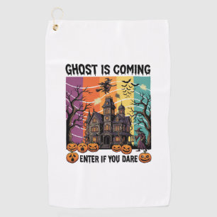 Serviette De Golf Maison Hantée Halloween Fantôme Arrive Pompe à Sor