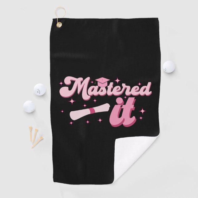Serviette De Golf Maîtrise Il Maîtrise Diplômé MBA (En situation)