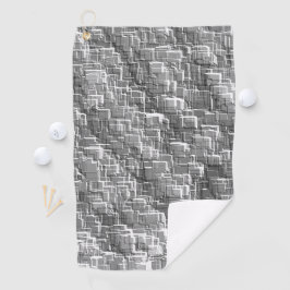 Serviette De Golf Mâle de superposition extrême de carrés grises