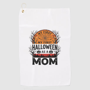 Serviette De Golf Maman Halloween Ma Première Vintage Fantomatique_1
