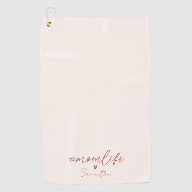 Serviette De Golf Maman Vie - Design de charme rustique (Devant)